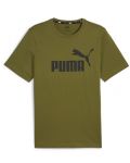 Мъжка тениска Puma - Essentials Logo Tee , зелена - 1t