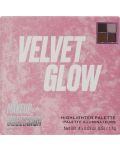 Makeup Obsession Палитра хайлайт Velvet Glow, 4 цвята - 4t