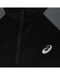 Мъжка блуза Asics - Icon Ls 1/2 Zip черна - 2t