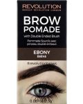 Makeup Revolution Помада за вежди, Ebony, 2.5 g - 2t