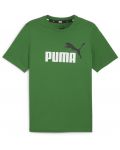 Мъжка тениска Puma - Essentials+ Two-Tone Logo , зелена - 1t