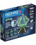 Mагнитен конструктор Geomag - Glow, 42 части - 1t