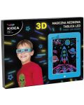 Магическа LED неонова дъска Kidea - синя, за 3D изображения - 1t