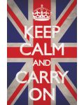 Макси плакат Pyramid - Keep Calm and Carry On (Union Jack) - 1t