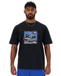 Мъжка тениска New Balance - Ad Relaxed , черна - 3t