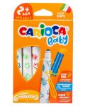 Маркери Carioca Baby - 6 цвята - 1t