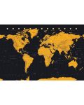 Макси плакат GB Eye World Map - Gold - 1t