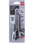 Макетен нож Deli Exceed - E2057, 18 mm, професионален, метален - 3t