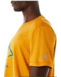 Мъжка тениска Asics - Fujitrail Logo SS Top, жълта - 6t