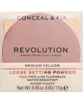 Makeup Revolution Прахообразна пудра Conceal & Fix, Medium Yellow, 13 g - 5t