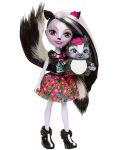 Кукличка и животинче Enchantimals от Mattel – Сейдж Скункси със скунксчето Кейпър - 3t