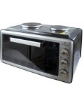 Малка готварска печка Elekom - EK 2005 OV, 1500W, 45 l, черна/сива - 2t