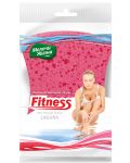 Масажна гъба за тяло Мелочи Жизни - Fitness Laguna, 1 брой, розова - 1t