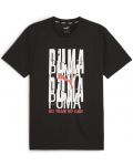 Мъжка тениска Puma - Graphic Emblem , черна - 1t