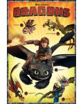 Макси плакат Pyramid - Dragons (Characters) - 1t