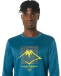 Мъжка блуза Asics - Fujitrail Logo LS Top, синя - 5t