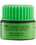 Мастило за текст маркер Faber-Castell - Зелено, 25 ml - 2t