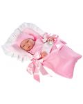 Кукла Asi - Бебе Мария, с розово чувалче за сън - 1t