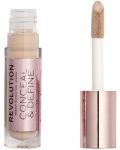 Makeup Revolution Conceal & Define Течен коректор, C3, 4 g - 2t