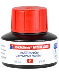 Мастило за маркери Edding MTK 25 - Червен, 25 ml - 1t