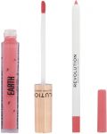 Makeup Revolution Комплект за устни Earth - Гланц и молив, 3 ml + 1 g - 2t