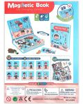 Магнитна книга Raya Toys - Дрехи за преобличане с момче, 59 части - 2t