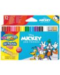 Маслени пастели Colorino Disney - Mickey and Friends, 12 цвята - 1t