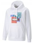 Мъжки суитшърт Puma - Brand Love Hoodie FL, бял - 1t