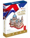 3D Пъзел Cubic Funот 107 части - St Paul's Cathedral - 2t