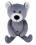 Мека играчка за гушкане Bali Bazoo - Teddy Bear, 20 cm, тъмносива - 1t