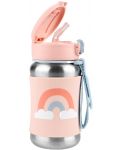 Метална бутилка Skip Hop Spark Style - Rainbow, 350 ml - 2t