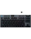 Механична клавиатура Logitech - G915 TKL, Clicky, RGB, черна - 1t