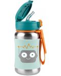 Метална бутилка Skip Hop Spark Style - Robot, 350 ml - 2t