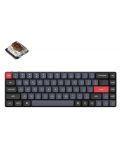 Механична клавиатура Keychron - K7 Pro, H-S, Gateron Brown, RGB, черна - 1t