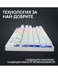 Механична клавиатура Logitech - G Pro X TKL, безжична, GX, бяла - 8t