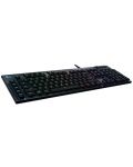 Механична клавиатура Logitech - G815 Lightsync, GL Linear, RGB, черна - 2t