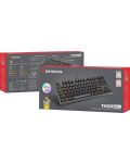 Механична клавиатура Genesis - Thor 404 TKL, Gateron yellow pro, RGB, черна - 9t