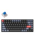 Механична клавиатура Keychron - K2 Pro, H-S, Blue, White LED, черна - 1t