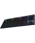 Механична клавиатура Logitech - G915 TKL, Clicky, RGB, черна - 12t