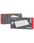 Механична клавиатура Genesis - Thor 404 TKL, Kailh box brown, RGB, бяла - 9t