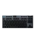 Механична клавиатура Logitech - G915 TKL, Linear, RGB, черна - 1t