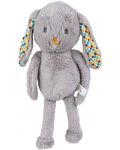 Мека играчка за гушкане Bali Bazoo - Bunny, сива - 1t