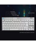 Механична клавиатура Logitech - G915 TKL, безжична, tactile, бяла - 8t