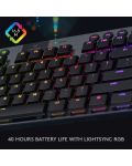 Механична клавиатура Logitech - G915 TKL, Clicky, RGB, черна - 9t