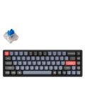 Механична клавиатура Keychron - K6P PBT, H-S, Blue, RGB, черна - 1t