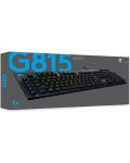 Механична клавиатура Logitech - G815, UK Layout, clicky switches, черна - 8t