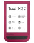 Електронен четец PocketBook - Touch HD 2, червен - 1t