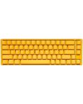 Механична клавиатура Ducky - One 3, MX Cherry Silent Red, RGB, жълта - 1t