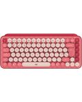Механична клавиатура Logitech - POP Keys, безжична, Brown, розова - 1t
