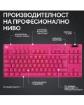 Механична клавиатура Logitech - G Pro X TKL, безжична, Tactile GX, розова - 6t